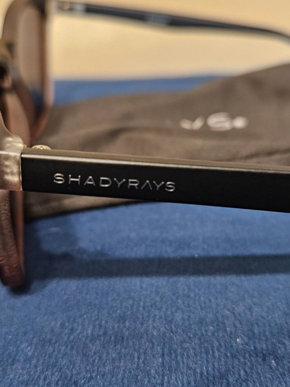Shady Rays Cypress AU-6 Dusk Sunglasses Black with Grey Tint Lens {#811-3} - Picture 3 of 9